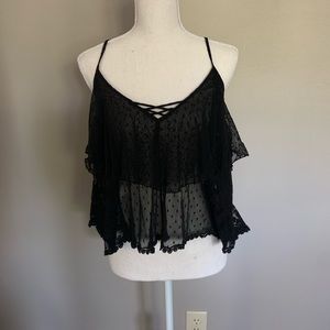 Black Lacey tank